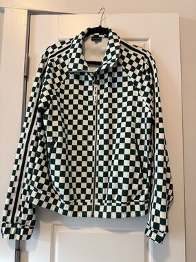 Fore All Lyla jacket Checkerboard pattern.